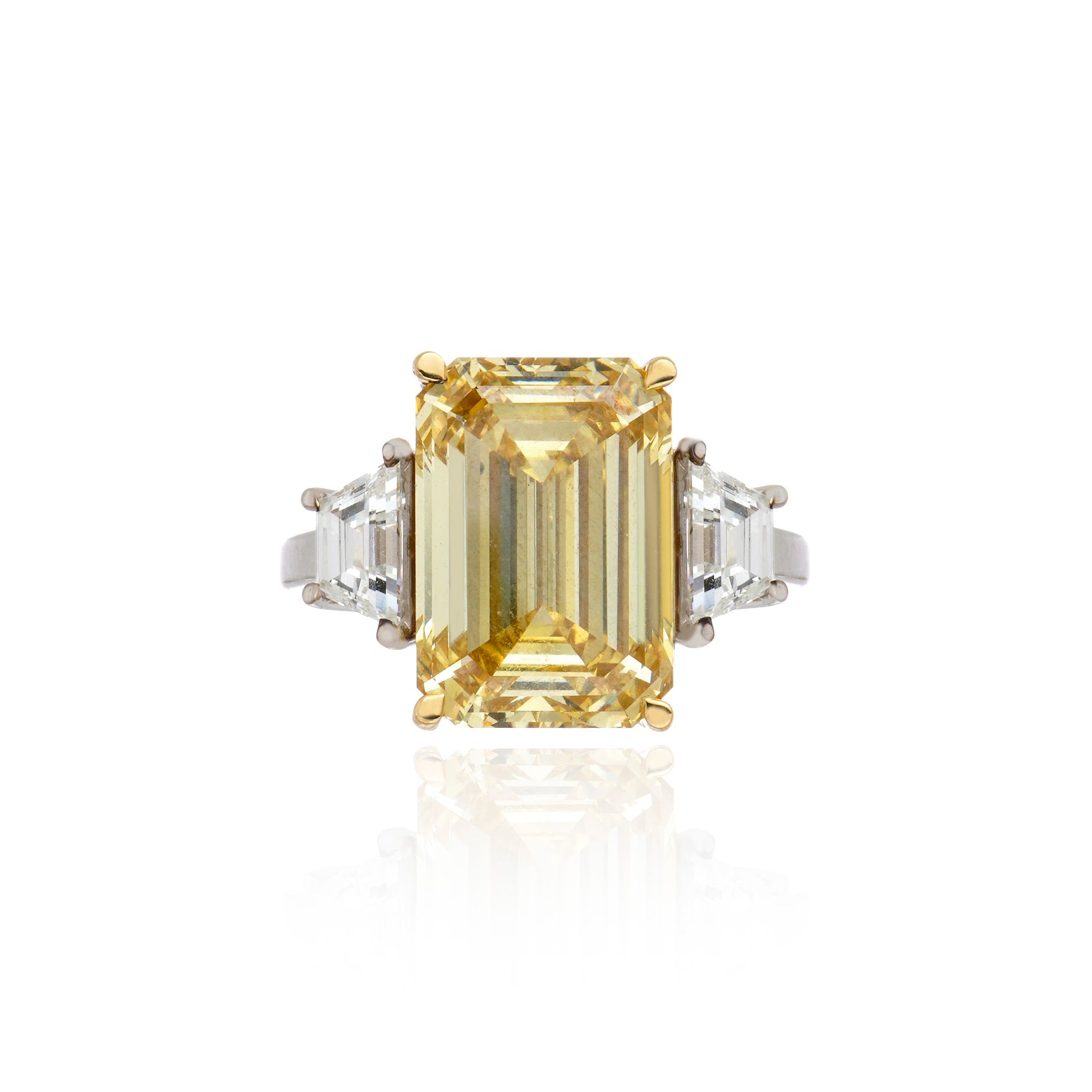 Anel Emerald Intense Yelow — 10.56 ct