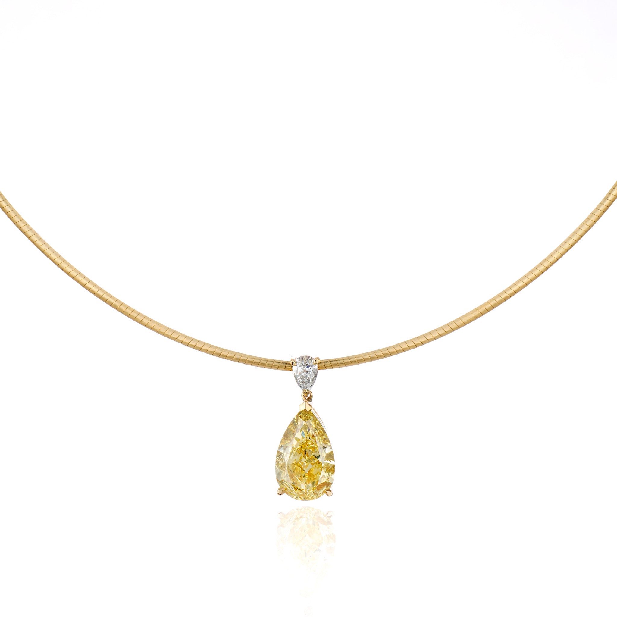 Colar Pingente Pingente corrente omega | Amarelo