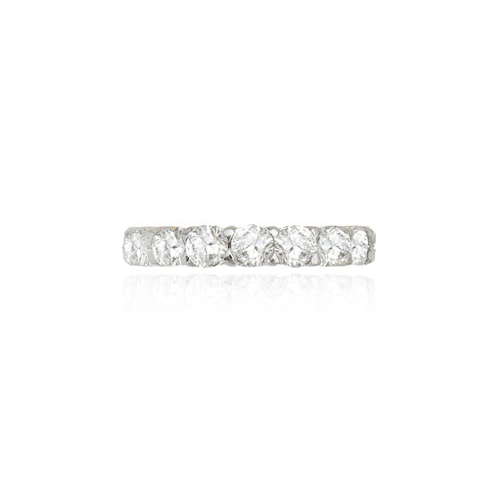 Anel Alianca Inteira | 19 Pedras | CUSHION — 3.98 ct