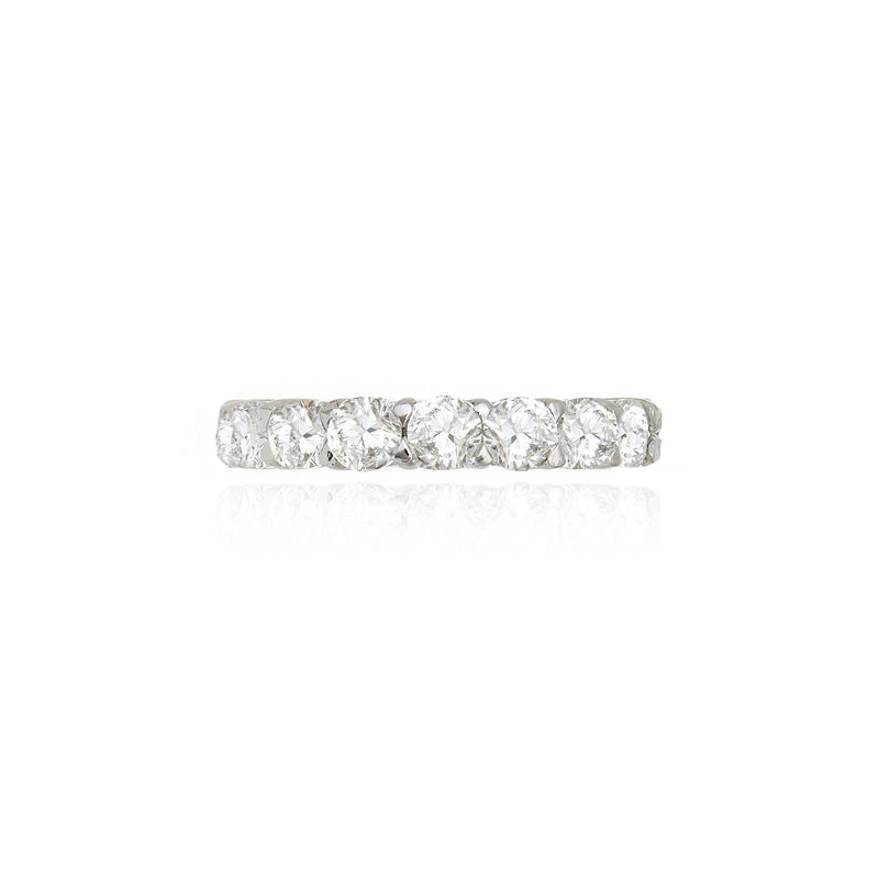 Anel Alianca Inteira | 19 Pedras | CUSHION — 3.98 ct