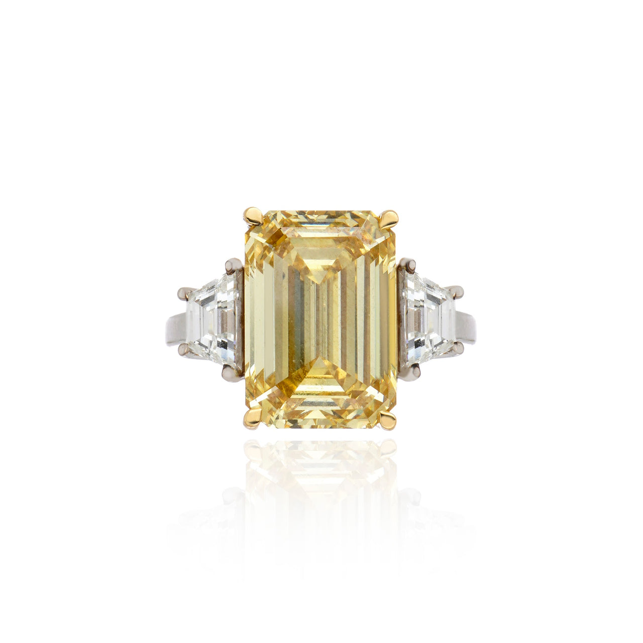 Anel Emerald Intense Yelow — 10.56 ct
