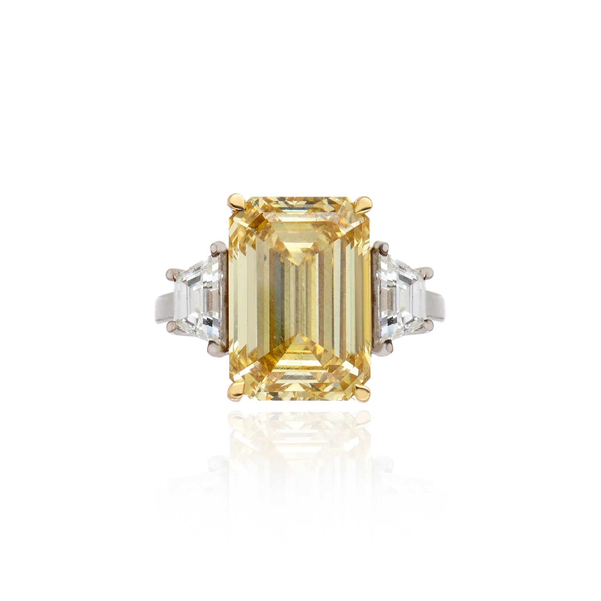 Anel Emerald Intense Yelow — 10.56 ct