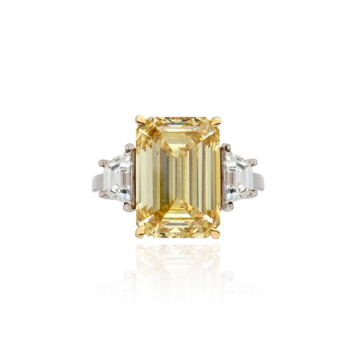 Anel Emerald Intense Yelow — 10.56 ct