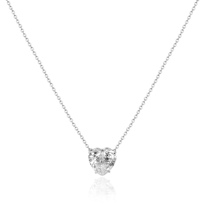 Colar Pingente Pingente coracao grande — 4.09 ct